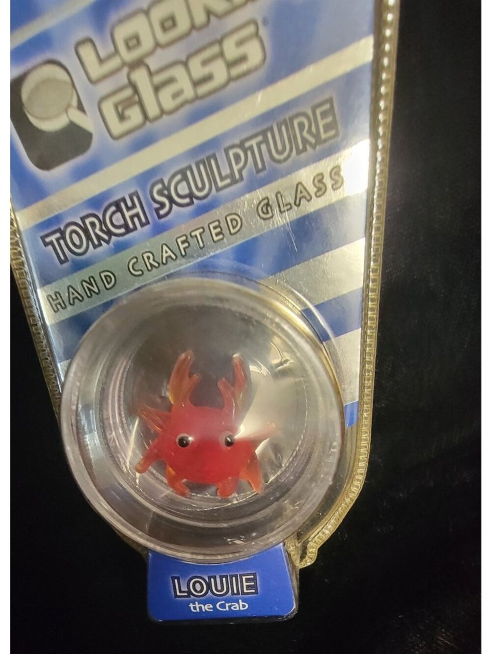 Limited Edition Looking Glass "Louie the Crab" Handcrafted Glass Sculpture